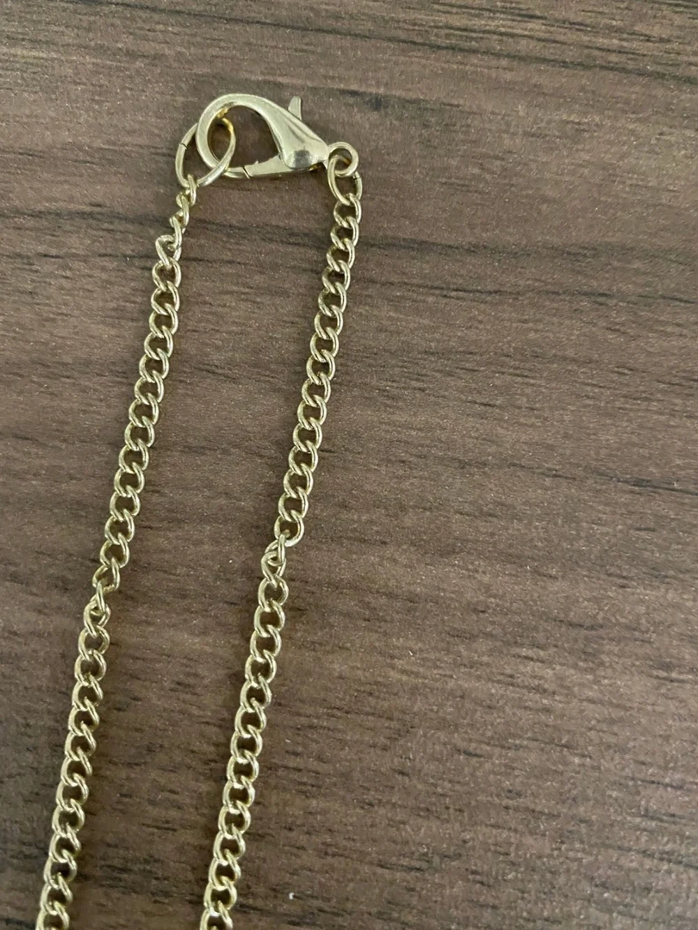 Vintage Gold Tone Tassel Y-Necklace with Clear Stone Accents - Picture 4 of 4